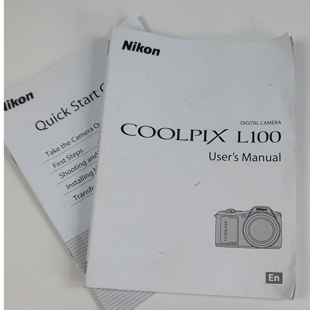 Nikon Coolpix L100 Digital Camera User Manual and Quick Start Guide English